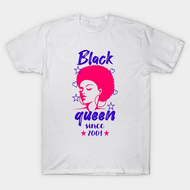 black queen since 2004 T-Shirt by Carolina Cabreira